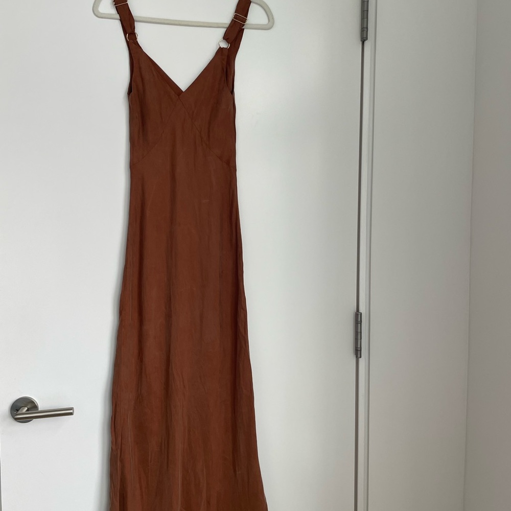 DISSH Brown silky dress
